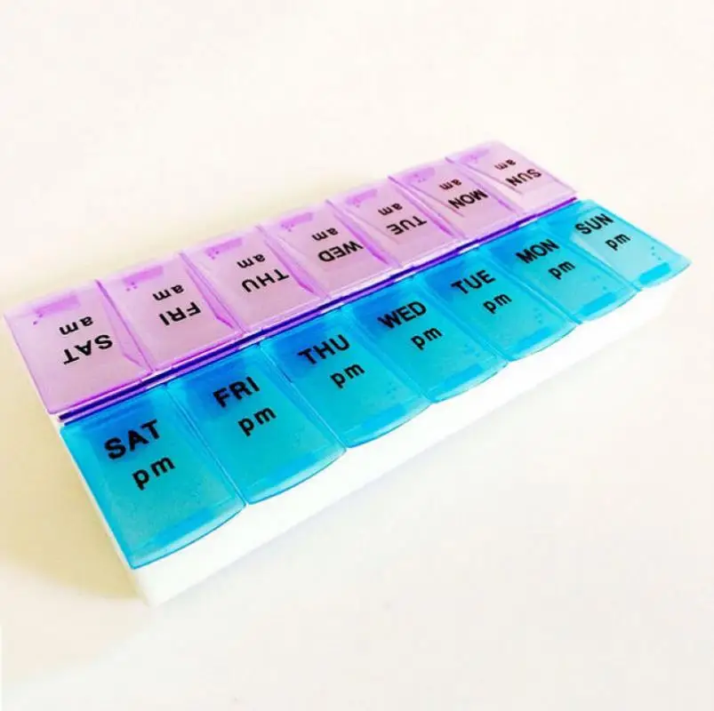Portable 7 Day Weekly Pill Vitamin Medicine Pill Box Holder Health Care Storage Organizer Container Case For Health