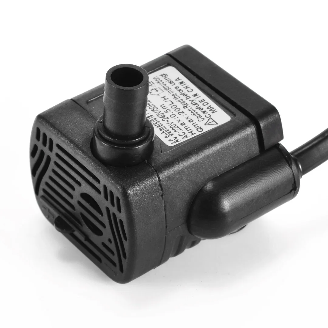 Mini AC 110-120/220-240V 3W Submersible Water Pump Aquarium Fountain Air Fish Tank Pond Water Pump EU Plug/US Plug Mayitr