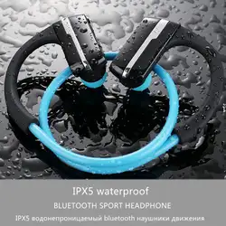 Hongsund Панцири Bluetooth V4.1 наушники IPX5 Водонепроницаемый Спорт гарнитура Беспроводной анти-пот ухо-крюк Бег наушники с микрофоном