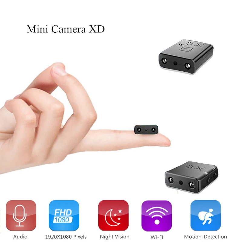 

Yinew Wifi Mini Camera XD HD 1080P Mini Camcorder Home IR Night Vision Wireless Video Camera Recorder Motion Detection Micro Cam