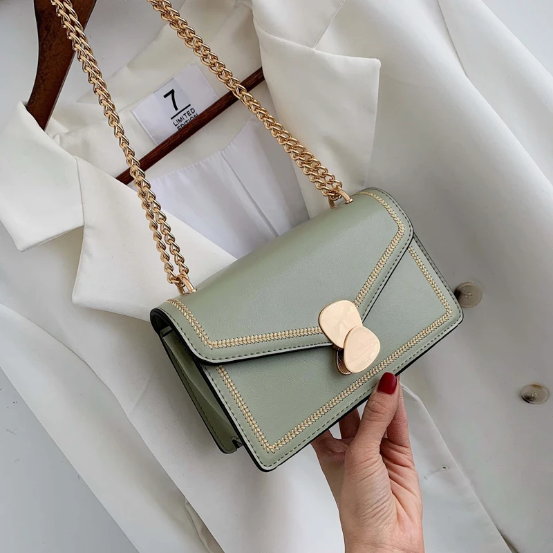 التطريز بو الجلود Crossbody حقائب للنساء 2019 جديد سلسلة رسول حقيبة كتف السيدات السفر عبر الجسم المحافظ و حقيبة يد التطريز بو الجلود Crossbody حقائب للنساء 2019 جديد سلسلة رسول حقيبة كتف السيدات السفر عبر الجسم المحافظ و حقيبة يد