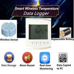 Беспроводной регистратор данных температуры цифровой датчик температуры 433 МГц/470 МГц беспроводной регистратор температуры для холодной