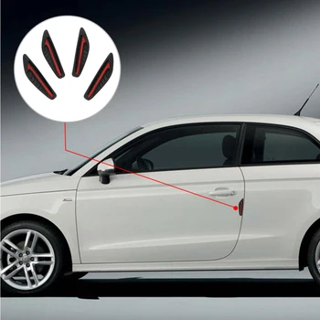 

4Pcs/Set Rubber Car Side Edge Protection Door Guard Protector Anti-scratch Car Sticker and Decals 4 Colors Auto Care