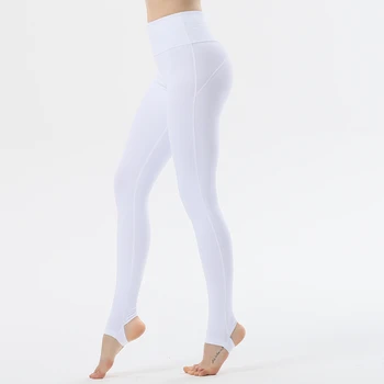 

Seamless energy leggings butt lift compression sport leggings White high waisted yoga step pants tummy control women gym wear