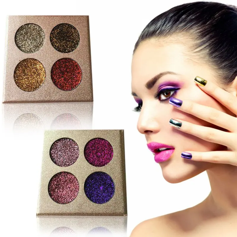 Glitter Eye Shadow Bright Rainbow EyeShadows Cosmetic Make up Pressed