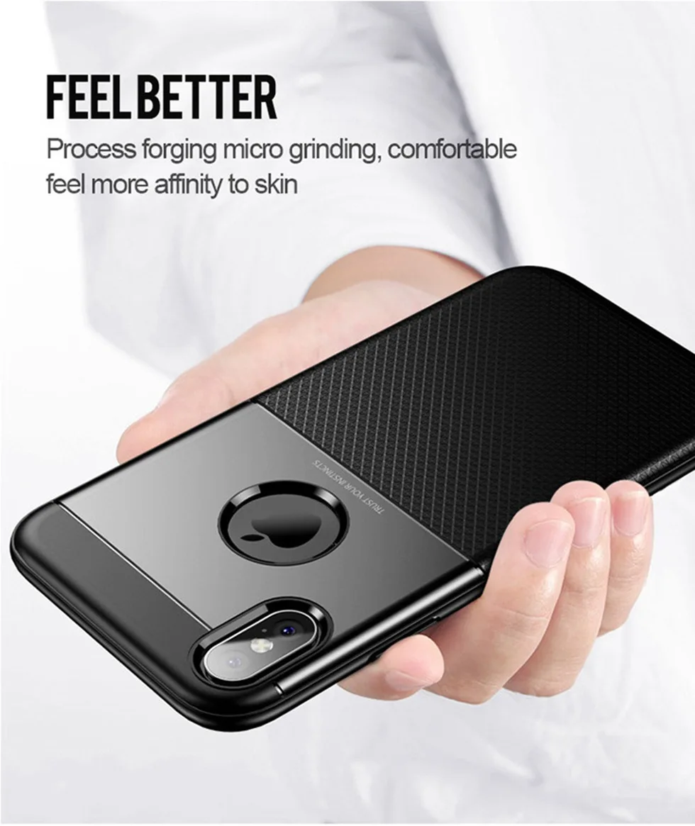 Case for iPhone X Case Shockproof 360 Protection Soft Silicon iPhonex Cover Coque For iPhone 6 6s 7 Plus 8 Plus X 10 Case Luxury (1)