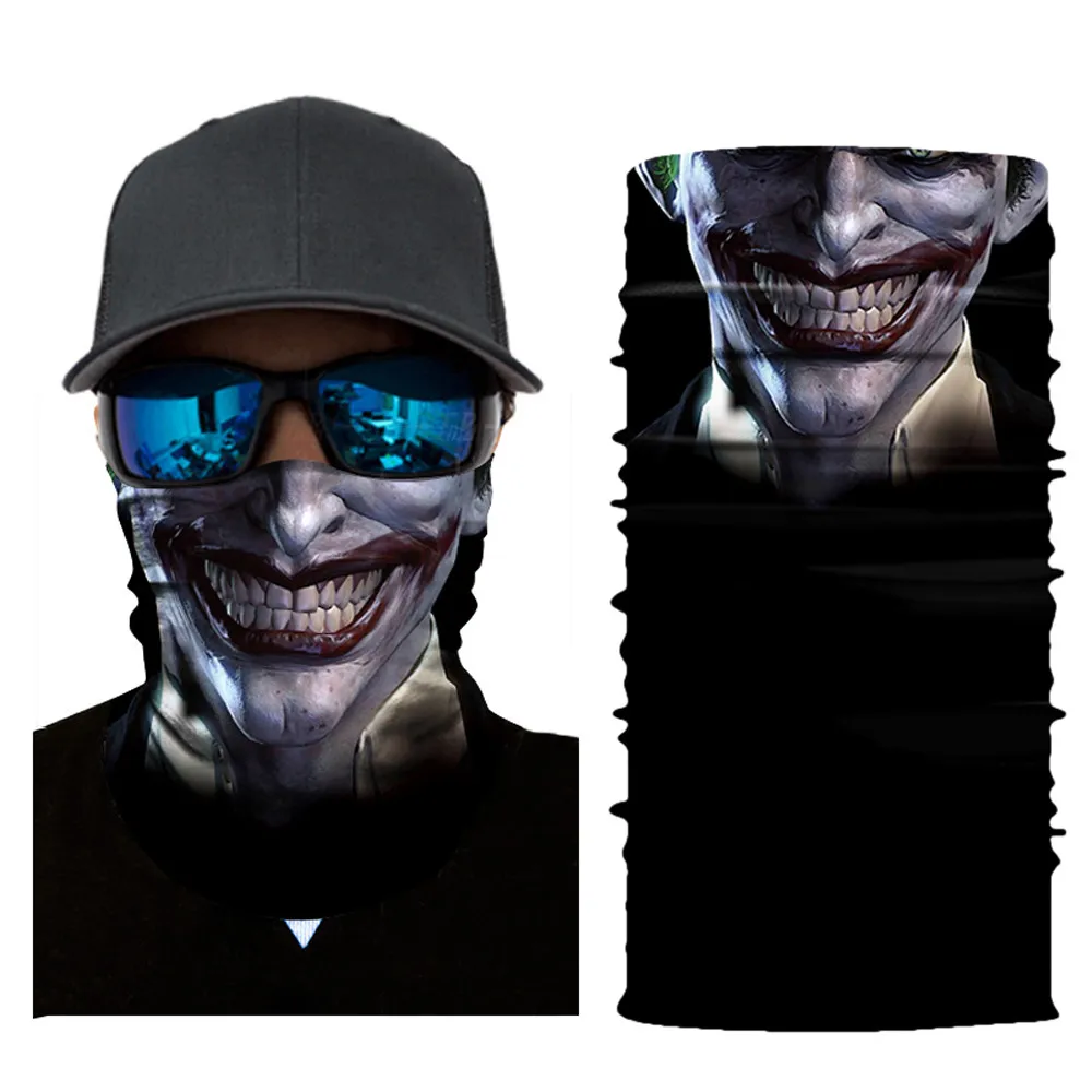 

Skull Face Mask Scarf Ski Mask Ghost Balaclava Masks Cycling Head Scarf Neck Halloween Party Face Mask sunscreen Wholesale D40