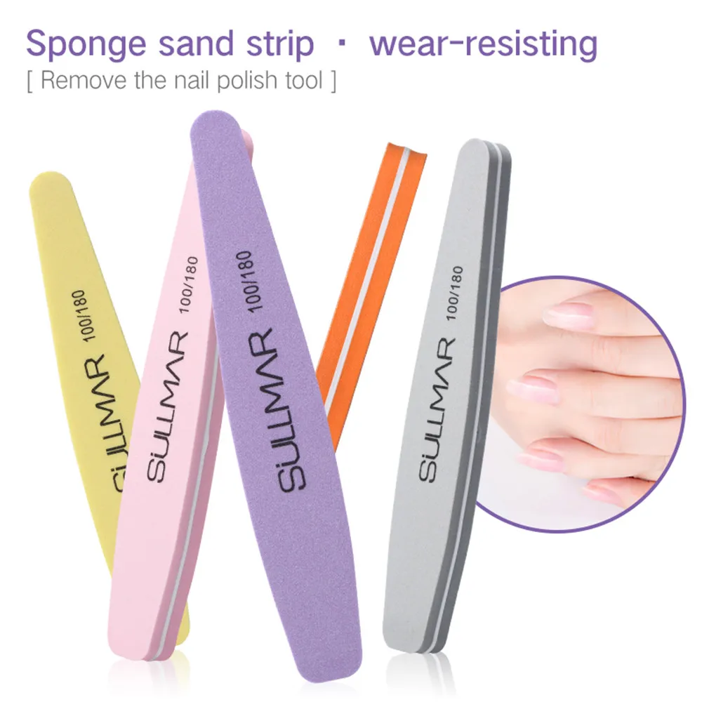 10Pcs Nail Sanding Files Polish Buffer Block Manicure Pedicure Tips