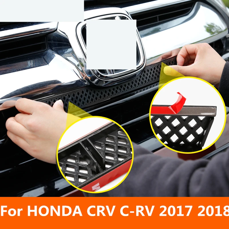 Для HONDA CRV C RV 2017 18 три цвета бампер воздухозаборная решетка Планки передняя полоса