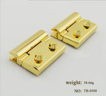 

(10piece/lot) high-end alloy square lock button new female bag manual mechanism locking double press lock