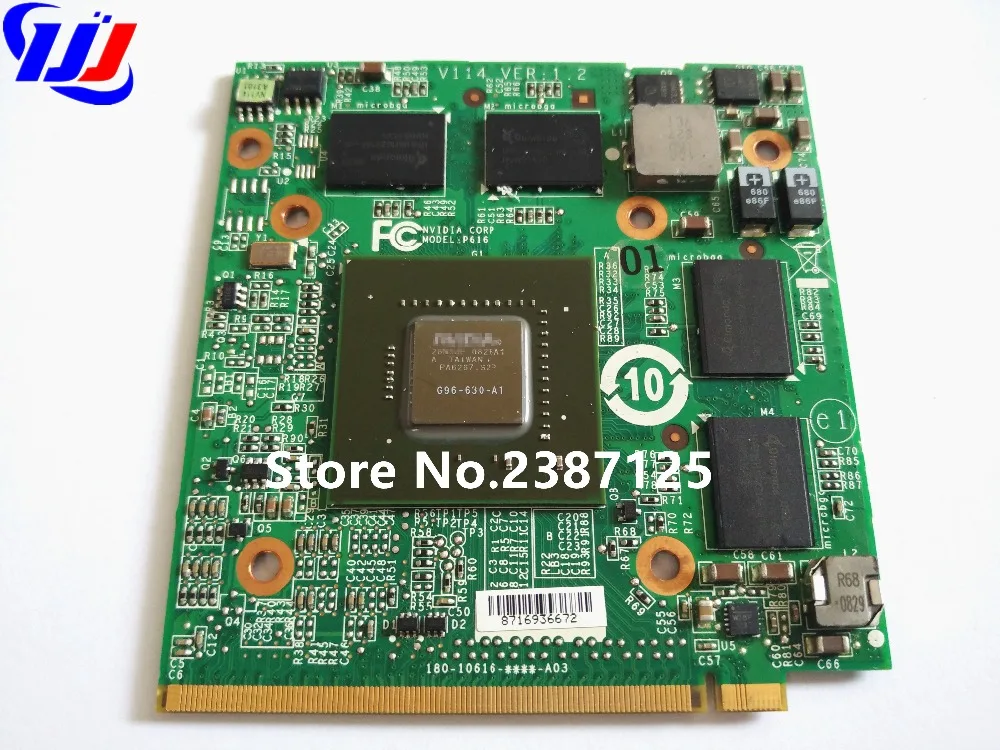 9600M GT 9600MGT VG.9PG06.002 DDR3 512M Graphic VGA Video card for A c ...