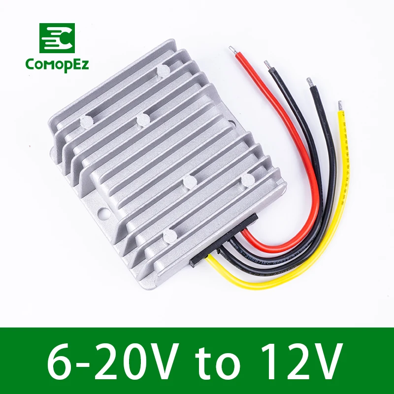 

6-20V to 12V 4A 12A Boost Buck Module 12V Voltage Stabilizer 48W 144W DC DC Converter Regulator Power Supply for Cars Lights