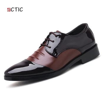 

Ectic Big Size 38~47 Office Gentlemen Men Formal Shoes Pointed Toe Business Oxford For Men Dress Shoes Zapato Hombres