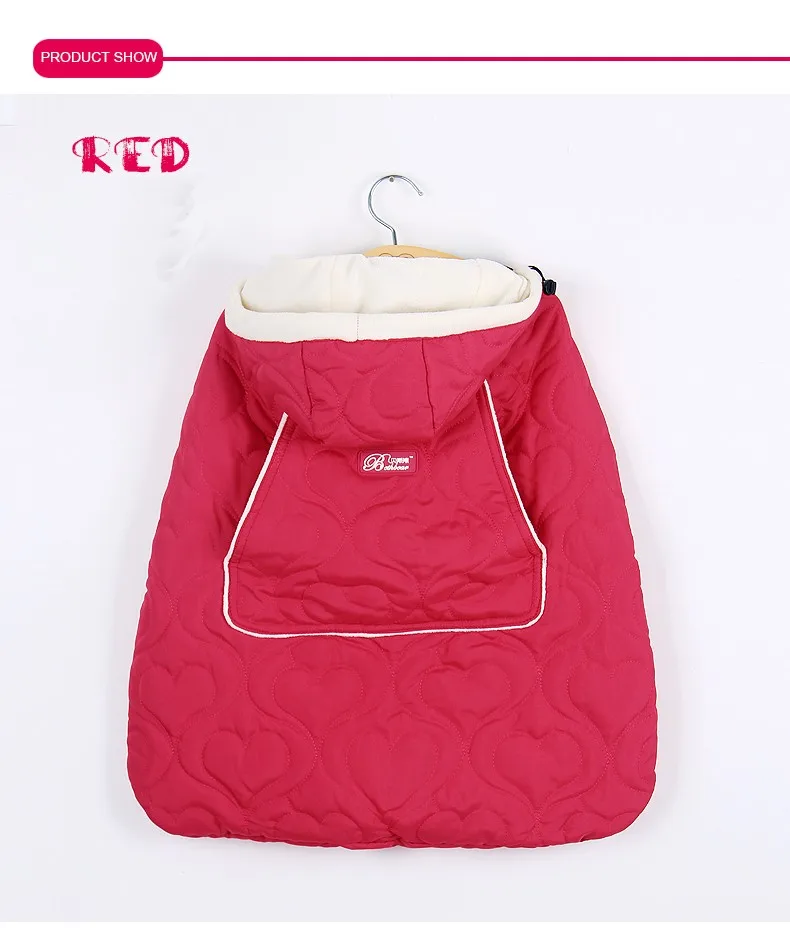 Winter Baby Carrier Cover with Pockets Cloak For Sling Wrap Mantle Cover Backpack Carrier Infant Windproof Suspender New