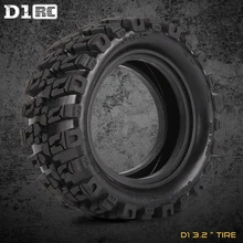 D1RC 1/10 3,2 дюйма шины с губкой для скалолазания кожи автомобиля шины подходят для осевой scx10 TRX4 производительность шин