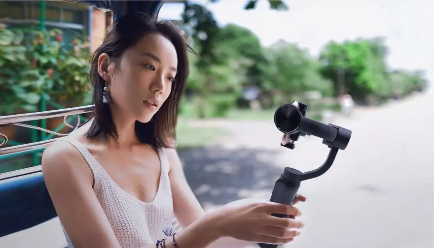 3Axis Handheld Gimbal Stabilizer with Power Bank Free APP for Face Recognition Object Tracking Delay Shooting Intelligent Beauty_8
