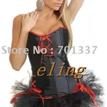 Женское сексуальное атласное белье, кружевной корсет с баской, отдельная пачка s-xl bl1614