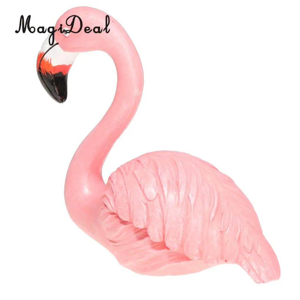 Chic Flamingo Ormament Figurines Sculpture Wedding Decor Home Decoration 8 Styles 8-15cm, Pink