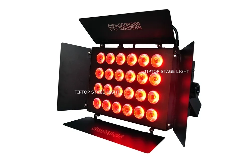 Parede do Diodo Emissor de Luz Praça ao ar Tiptop 4 Xlot Rgbw Arruela da 320 w Grande Lâmpada Lavagem 24x12 w Jardim Paisagem Parque Inundação Livre 110 V 240 v Tp w2412 19 High Quality led acrylic light