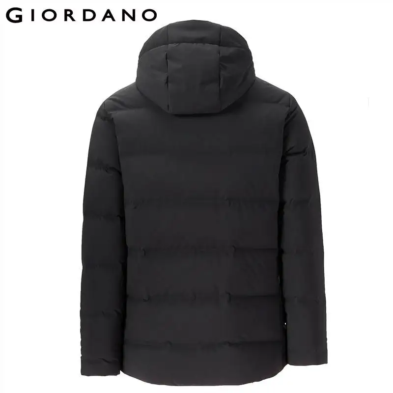 Giordano мужской пуховик из утиного пуха с капюшоном данная модель имеет широкий