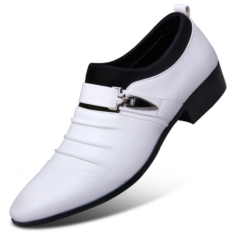 Стильные Мужские модельные туфли с пряжкой на ремешке деловые туфли на Плоском Каблуке дышащие мужские свадебные туфли Мужская