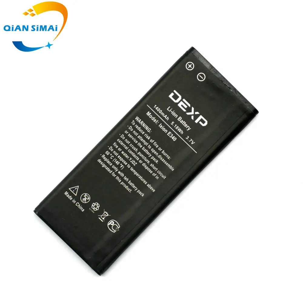 QiAN SiMAi 1 шт. новый 100% высококачественный аккумулятор Ixion E340 для DEXP мобильный