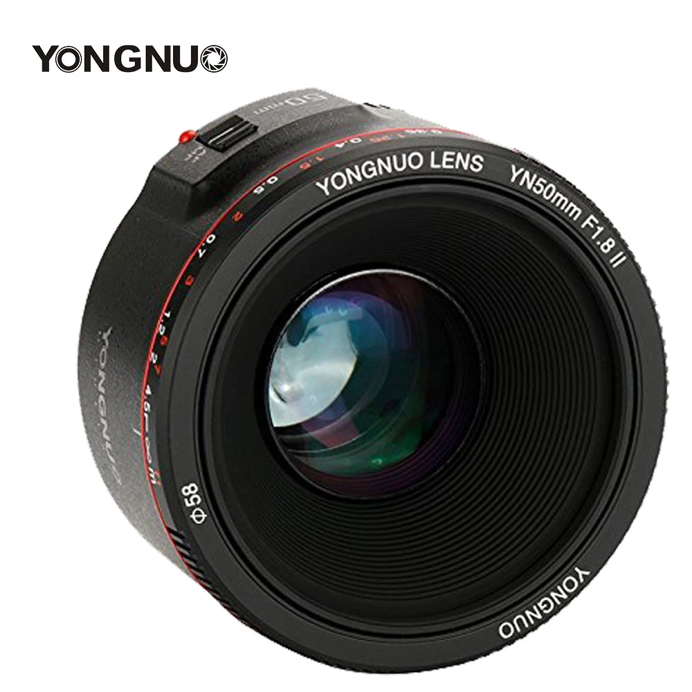 YONGNUO YN50mm F1.8 II F1.8 с большой апертурой и эффектом боке объектив камеры с автофокусом объектив для Canon EOS 700D 750D 5D 600D DSLR