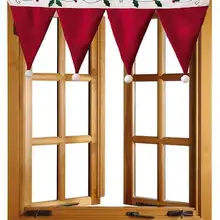 10 шт. Новое поступление Рождество двери окна драпировка Шторы декоративные домашние украшения