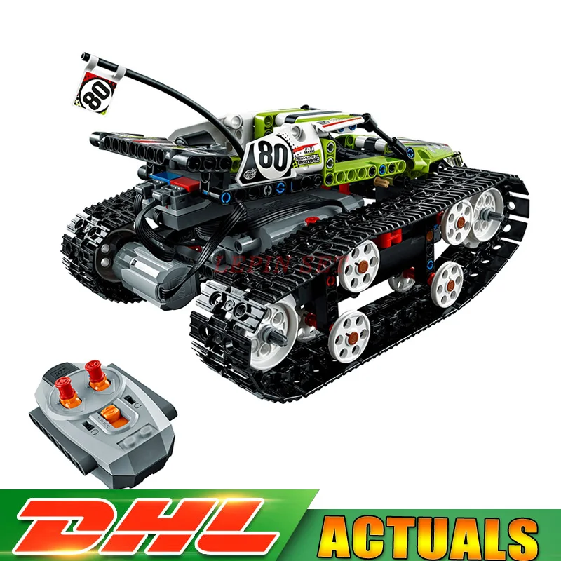 

LEPIN 20033 452Pcs Technic Radio Controlled Tracked Racer Model Building Kits Blocks Bricks Toys GiftLegoINGLY 42065 Gift