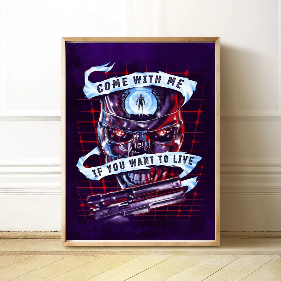 

Wall Art Canvas Painting Terminator Autobots RoboCop Classic Movie Nordic Posters And Prints Wall Pictures For Living Room Decor