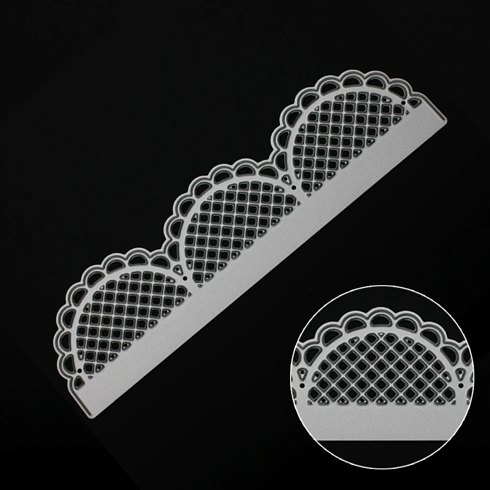 

Frame Lace Border Metal Cutting Dies Stencils DIY Scrapbooking Craft Edge Die New 2019 Semicircl Cuts Photo Album Decor Template