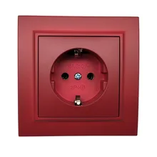 Настенная розетка Pop socket красный Цвет гнездо withearth Цвет Фул европейского стандарта DIY Гнездо 16A 250V legrand Schneider livolo