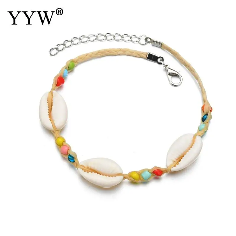 Новая Мода Boho ювелирные изделия ручной работы для женщин Летний Пляжный ножной браслет оболочка браслета цепь на ногу с 45 мм удлинительные цепочки
