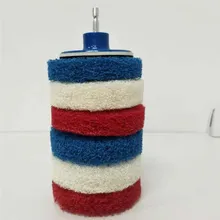 7 шт. Синий Ванная комната Чистящая Щетка для дома дрель аксессуар комплект нейлон питание мочалка Прямая