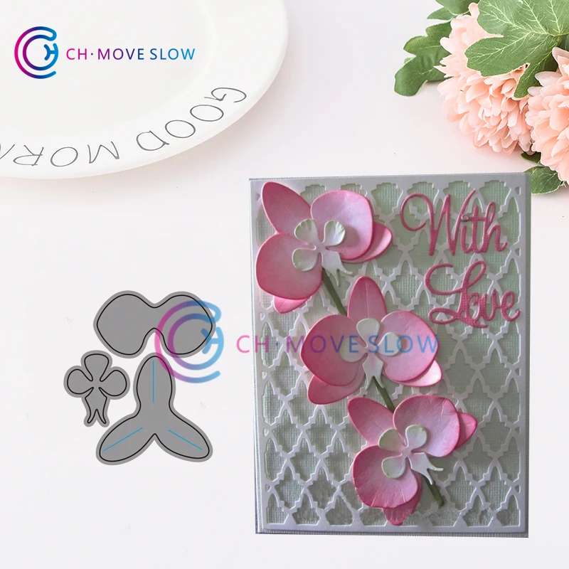 

2019 New Arrival CH Orchid 3D Gift candy box Stitched DIY Scrapbooking Stamps Craft Embossing Die Cut Making Stencil Template