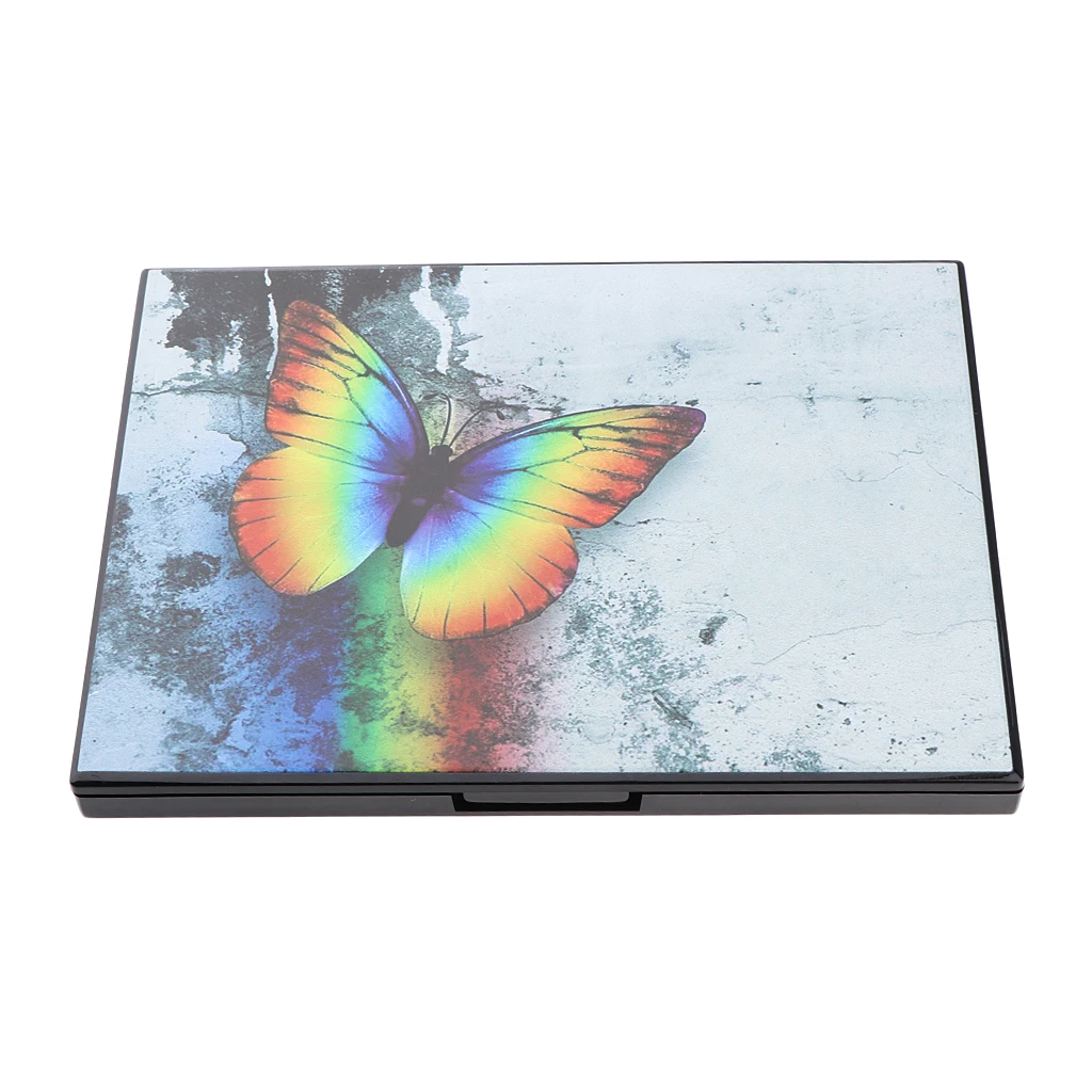 Empty Magnetic Palette with Mirror Cosmetic Container Case For Eyeshadow Blush Highlight Bronzer Powder