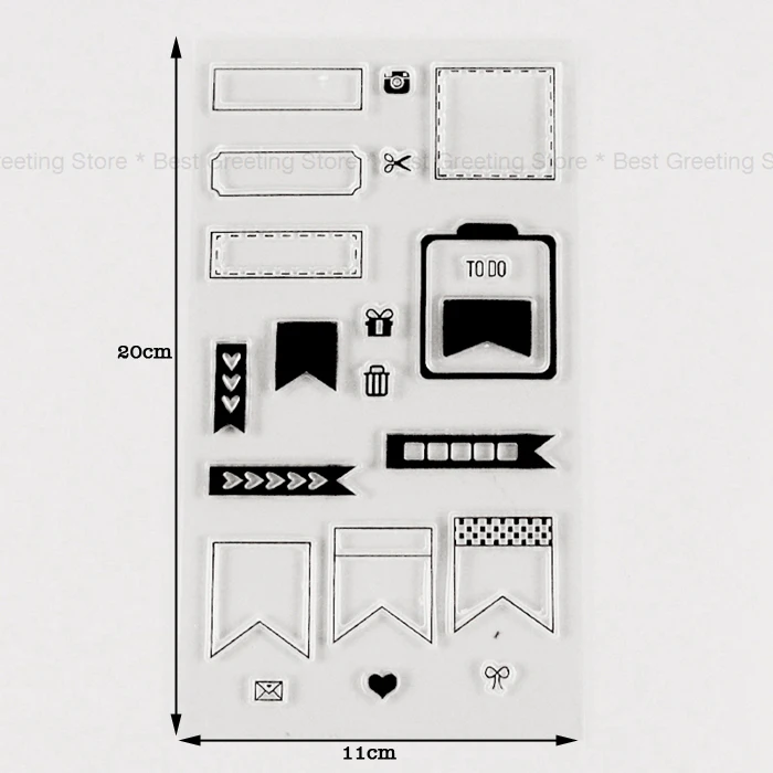 Чтобы сделать список штампов прозрачный силиконовый планировщик штампов diy офисные канцелярские штампы
