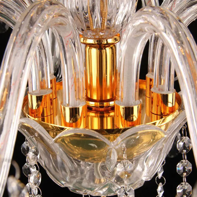 Лобби отеля роскошная люстра led Lamparas прозрачное Хрустальное освещение для