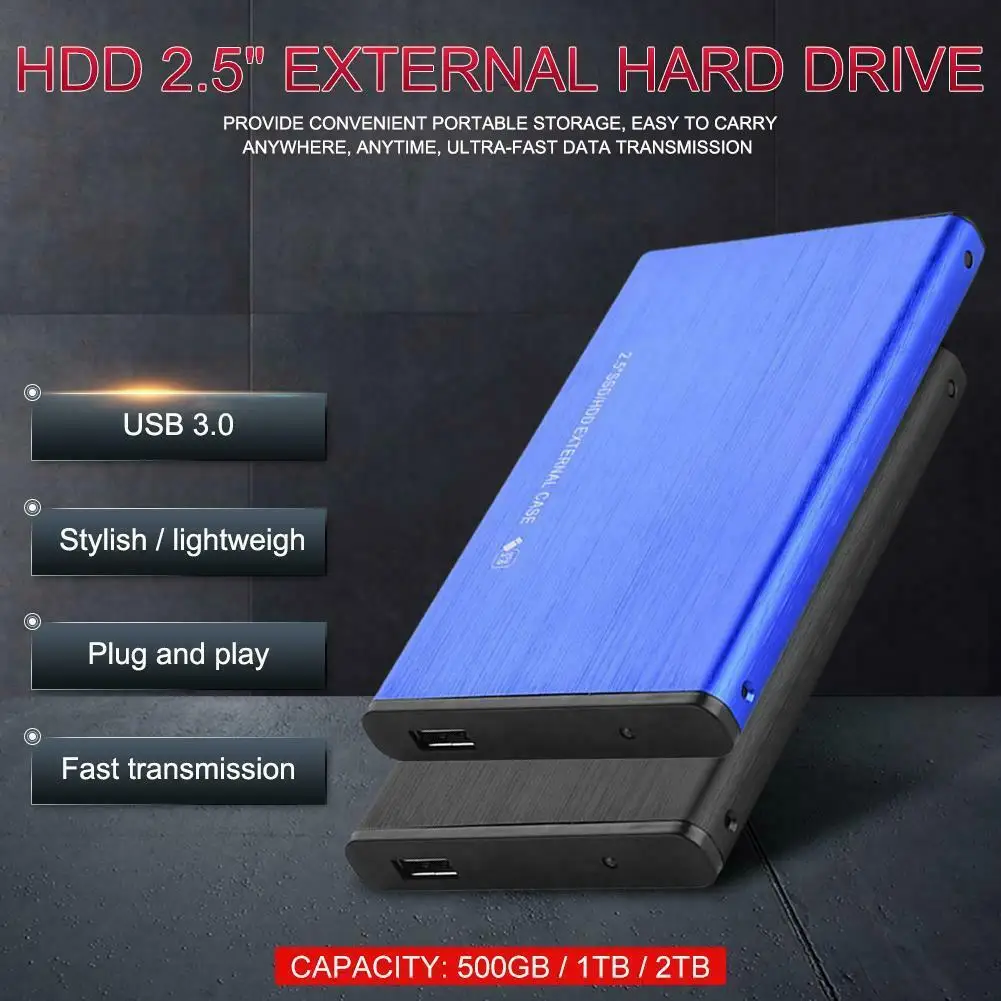 

New Mini Portable 500GB 1TB 2TB HDD 2.5inch USB 3.0 External Mobile Hard Disk Drive