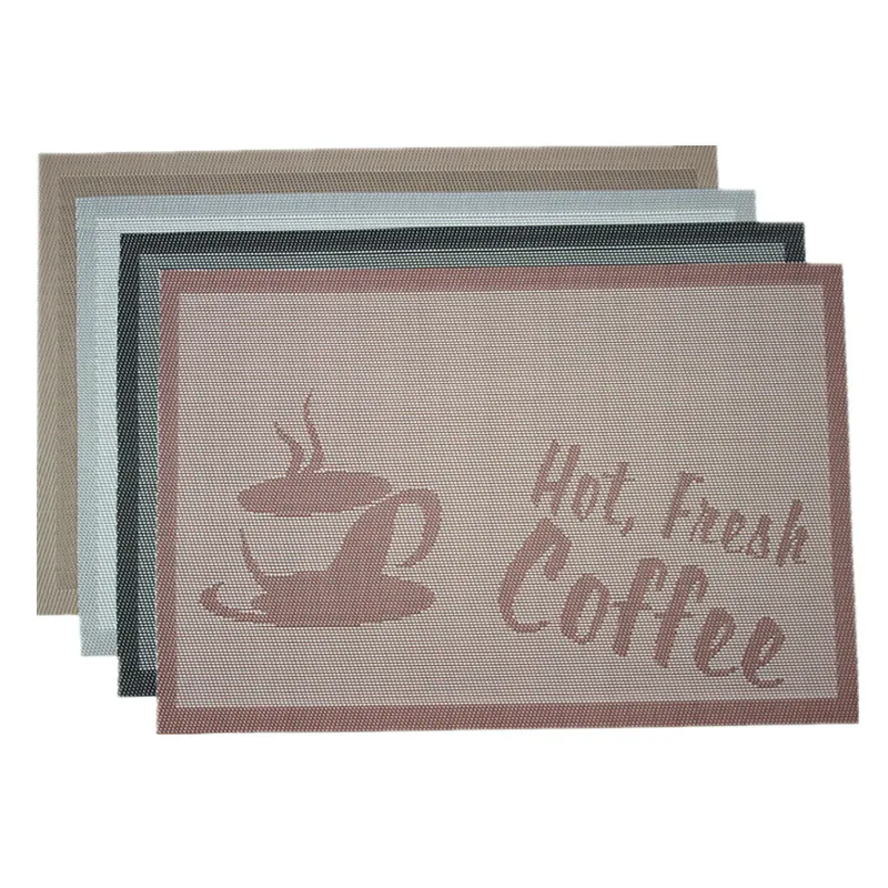 4Pcs/Lot PVC Placemat Bar Mat 30*45cm Plate Mat Table Mat Set Kitchen