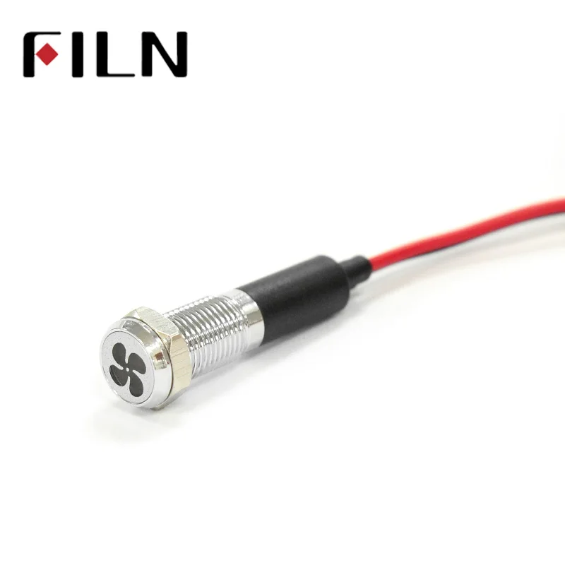 US $100.00 FILN 50pcs 8mm Lamp 12V red yellow LED Car Warning Dashboard Signal Lights Instrument Pilot light with symbol