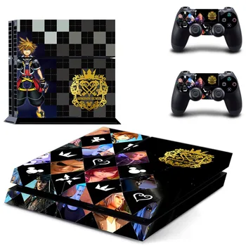 

Game Kingdom Hearts 3 PS4 Skin Sticker Decal Vinyl for Playstation 4 Console and 2 Controllers PS4 Skin Stickers