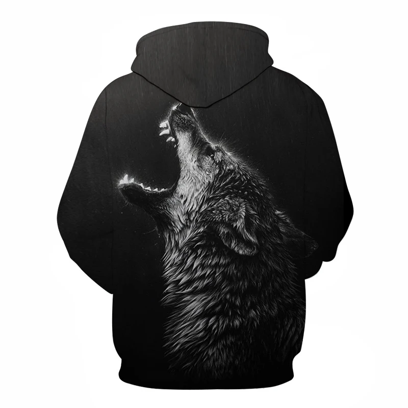 Мужская толстовка с капюшоном Howling Rain Wolf брендовый пуловер унисекс 6XL