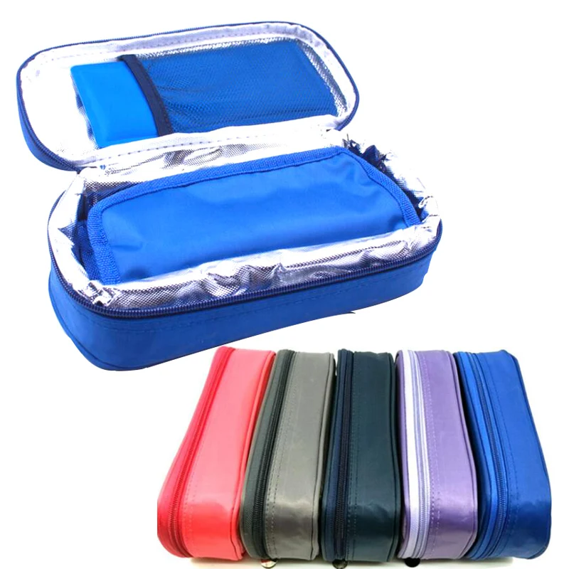Vobor Estuche de Viaje for refrigerador de insulina Organizador port/átil de Bolsa for Enfriador de insulina diab/ético Estuche de Viaje de enfriamiento de Aislamiento m/édico