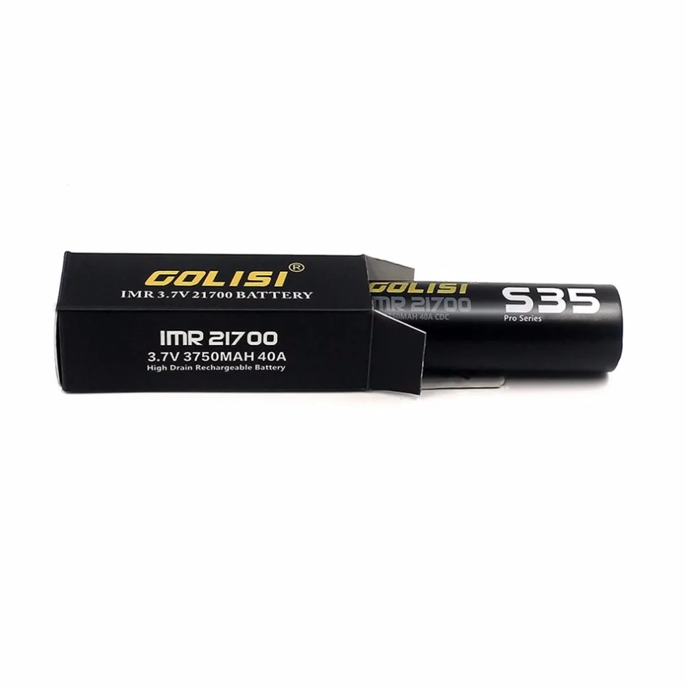 1 шт. Оригинал GOLISI S35 Li Ion 21700 перезаряжаемая батарея 3 7 V 3750mAh литиевая для