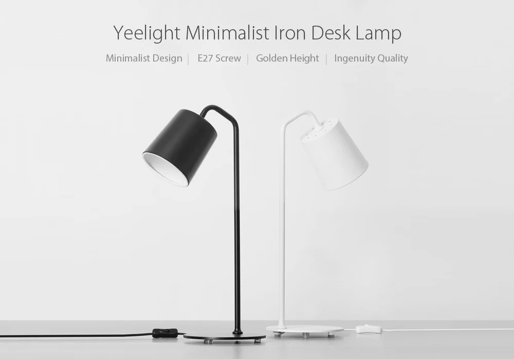 yeelight minimalist e27 desk lamp