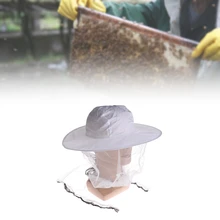 Пчелиная шляпа пчеловодство сетка защита для лица крышка мухи комары Открытый Кемпинг