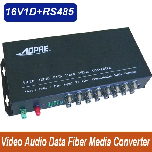 High quality 16 channel video data Audio fiber