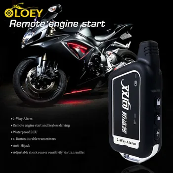 

2 Two Way Anti-theft Motorcycle Alarm System Remote Engine Start keyless entry For Scooter Moto Honda YAMAHA Suzuki Kawasaki