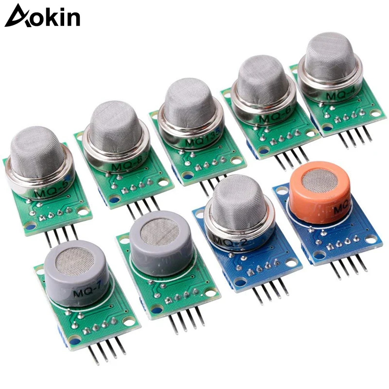 

Gas Detection Module MQ-2/MQ-3/MQ-4/MQ-5/MQ-6/MQ-7/MQ-8/MQ-9/MQ-135 Sensor Module for Arduino Starter DIY Kit